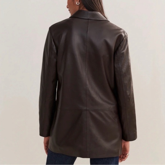 Jenni Kayne Brooke Leather Blazer - Picture 4 of 11